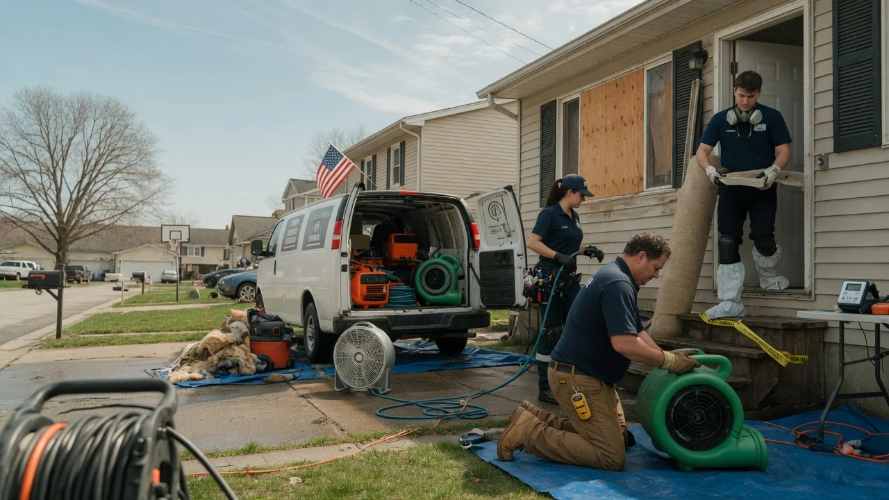 Water Damage Restoration in Freeman Spur, IL near me